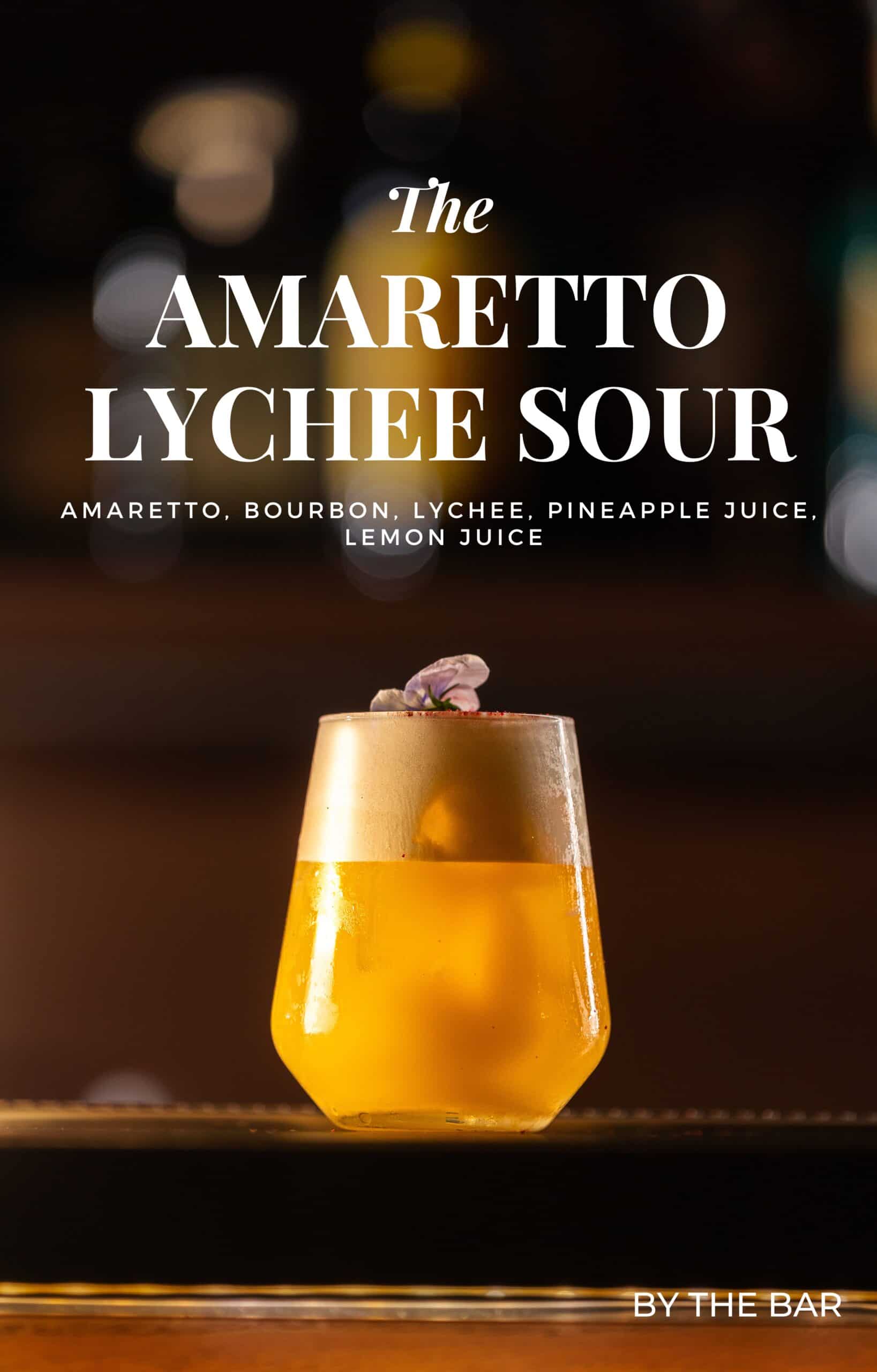 Amaretto Lychee Sour Cocktail